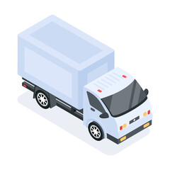 Transportation Isometric Icons 
