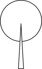 Tree icon outline