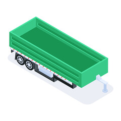 Transportation Isometric Icons 
