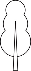 Tree icon outline
