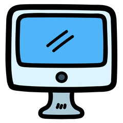 desktop filled outline icon style