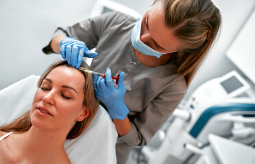 Fototapeta premium Cosmetology. Face and body skin care.