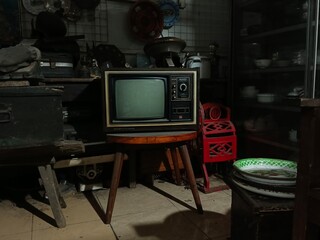 old tv set