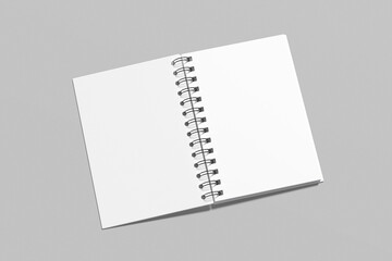 A5 spiral Notebook Blank mockup