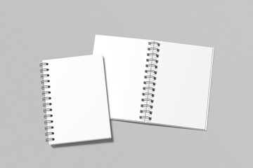 A5 spiral Notebook Blank mockup