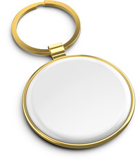 Keychain Key Chain Keyring Pendant Round 3D Rendering