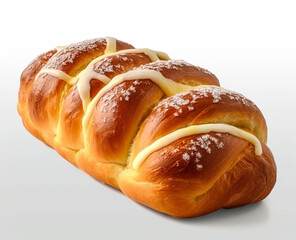 Brazilian sweet bread with cream
