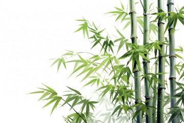 bamboo branches. Generative ai
