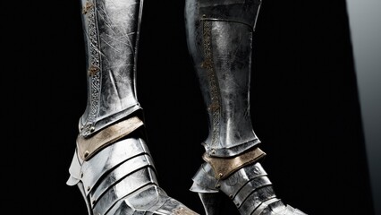 Female Armorpose render of background. 3d rendering