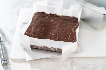 Chocolate macadamia fudge