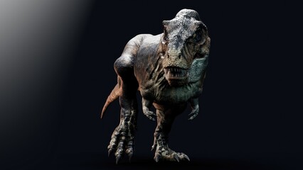 Trannosaurus Rex Sue pose render of background. 3d rendering