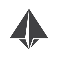 paper plane icon design vector template