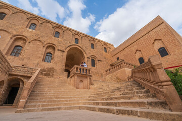 Deyrulzafaran monastery of Mardin province with its photographs taken from various angles.