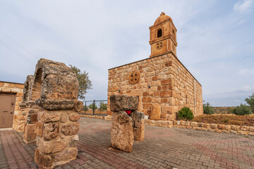 Kafro village and church in Mardin province with photographs taken from various angles
