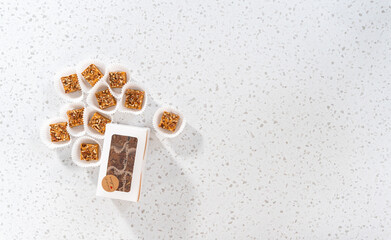 Pumpkin spice fudge with pecans