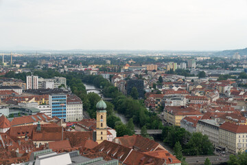Fototapeta na wymiar Graz, Austria cityscape