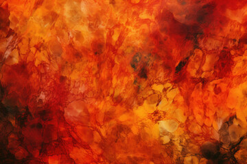 Fototapeta na wymiar Fiery orange and red acid wash background with bold and dynamic patterns and textures, generative ai