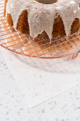 Simple vanilla bundt cake from box cake