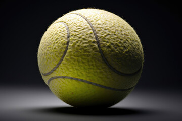 Vibrant Green Tennis Ball. Generative AI