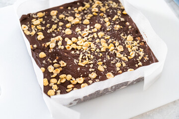 Chocolate hazelnut fudge