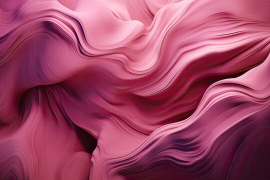 mesmerizing abstract background of rippled surfaces in shades of pink and purple, evoking a dreamy and ethereal atmosphere, generative ai