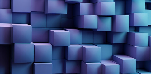lue 3d pattern on blue background 3d illustration. Generative AI.