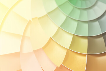 Obraz premium Pastel Gradient with a Blend of Soft Green and Yellow Shades for a Fresh and Vibrant Look, generative ai