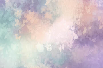 Romantic digital noise pattern with soft pastel colors and dreamy atmosphere, generative ai