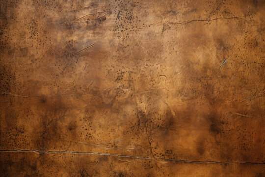 Rustic Tan Leather with Distressed Texture, generative ai