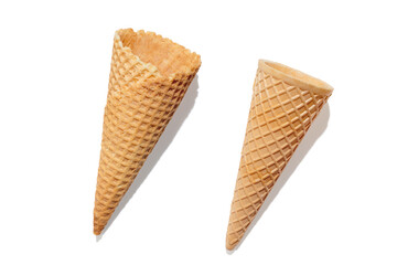 ice cream cone isolated on a white background