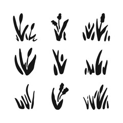 green lawn grass texture illustration: natural, organic, bio, eco label and shape on white background. Ground land pattern.