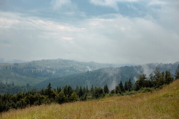Fototapeta na wymiar Landscape Ukrainian Carpathians mountains