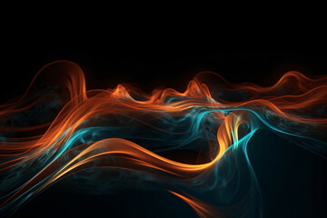 Obraz premium futuristic neon background, wallpaper, generative ai
