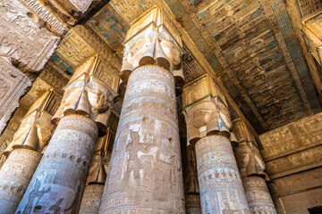 Dendera temple in Luxor, Egypt - obrazy, fototapety, plakaty