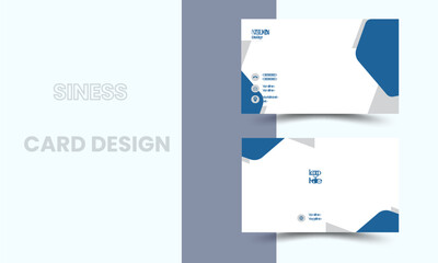Professional vector design modern business card with company logo.Visiting card for business and personal use.