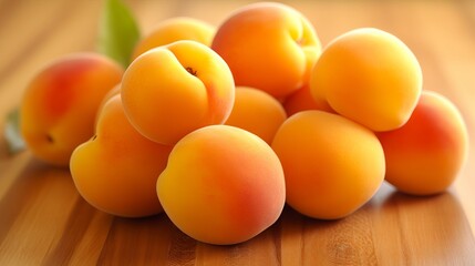 apricots on a white background