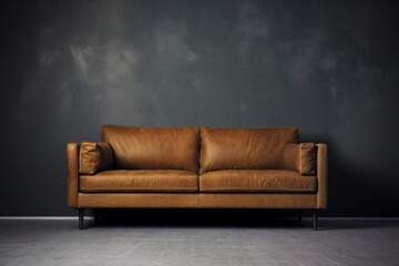 brown sofa in a room