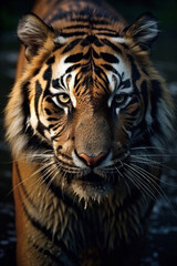 Obraz premium Portrait of a Tiger during golden hour