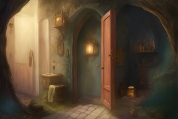 A hidden door in an ordinary house transports you to a realm where magic is tangible and spells come to life. What wonders await you there?
