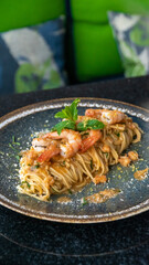 Delicious homemade seafood pasta