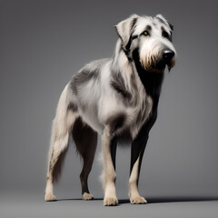 An illustration dog(Irish Wolfhound)