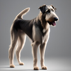 An illustration dog(Irish Wolfhound)