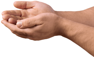 Cupped Hands - Isolated