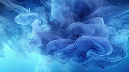 Background with blue smoke Puffs -Generative AI