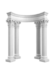 Deurstickers Column arch isolated © CoolGraphics