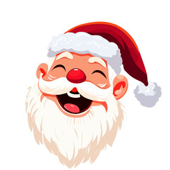 Laughing Santa Claus - Jolly Old Santa - White Beard
