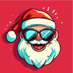 Smiling Santa Claus - Fun - Cool - Excited - Merry Christmas