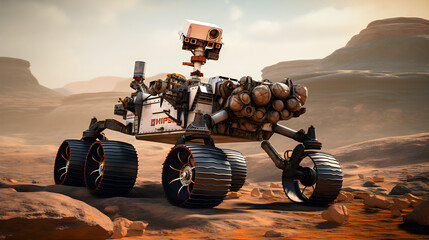 Mars rover. Generative AI.