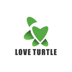 Vector image of a turtle design on white background and Logo, Symbol.