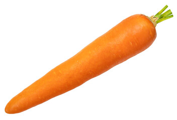 Orange Carrot isolated on white background, Png file.